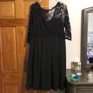 Black lace dress